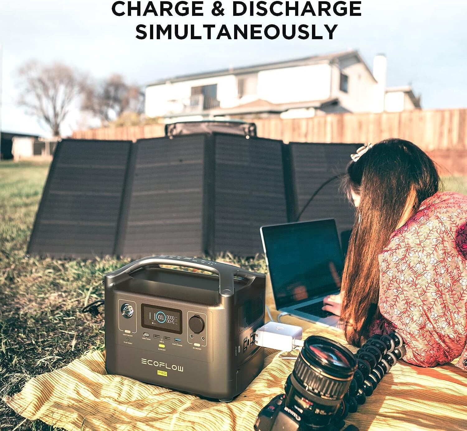 EcoFlow Solar Generator RIVER Pro 720Wh + 160W Solar Panel Certified Refurbished