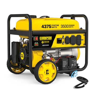 Champion 100573 - 3500 Watt Digital Hybrid Open-Frame Electric Start Inverter Generator w/ RV Outlet & Wireless Remote