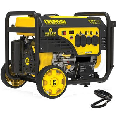 Champion 201004 - 7500 Watt Electric Start Generator w/ RV Outlet & Wireless Remote