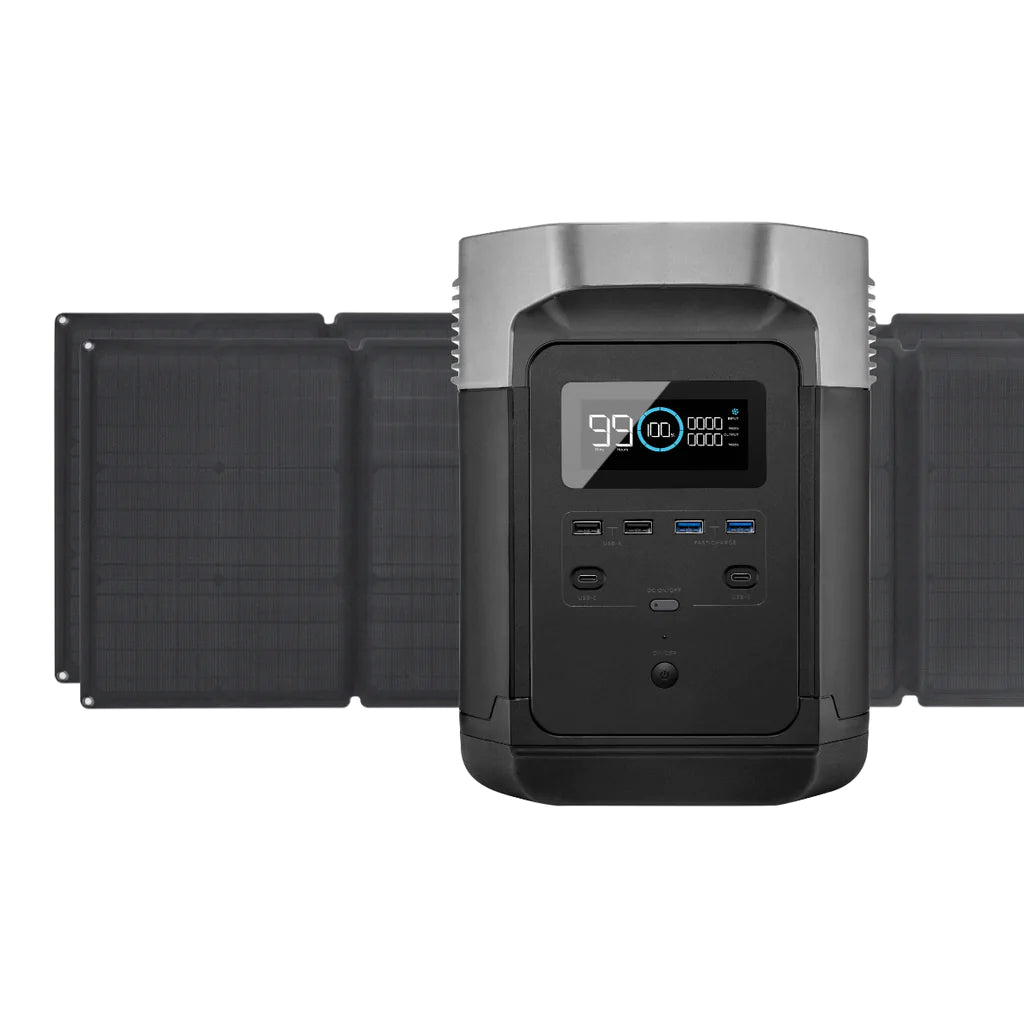 EcoFlow DELTA + 110W Portable Solar Panel 1300