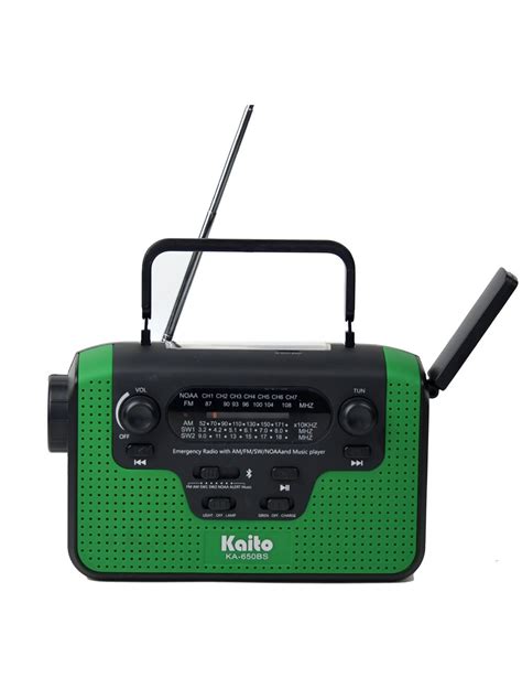 Kaito KA650 Emergency Radio with Music Player and Bluetooth Connection, Voice Recorder and More