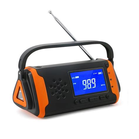 RunningSnail MD-097 Emergency Weather Radio - Portable Solar Powered with Hand Crank, AM/FM/NOAA Weather Alert Radio, Aux Music Play,SOS Alarm