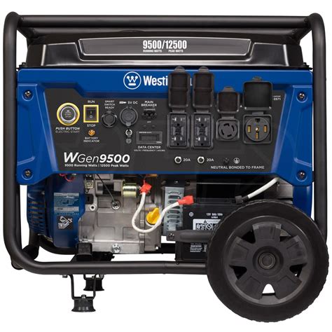 Westinghouse WGen9500 - 9500 Watt Electric Start Portable Generator w/ GFCI Protection & Wireless Remote Start